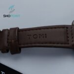 TOMI T093 Square Dial Leather Straps Waterproof Wrist Watch for Men