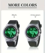 BNMI  Light Sports Electronic Watch For Outdoor, Digital Alarm Wrist Watch For Men Women Sports.