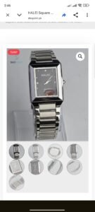 HALEI Square Dial Stainless Steel Chain Watch For Men. photo review