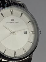 Universal Point Slim Stainless Steel Chain Men`s Watch.