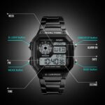 SKMEI  Business Waterproof Stainless Steel Digital Watch.