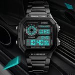 SKMEI  Business Waterproof Stainless Steel Digital Watch.