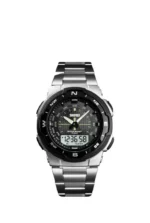 SKMEI Stainless Steel Dual Display Waterproof Watch For Men.