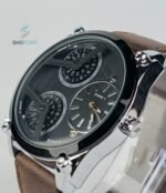 FOSSIL 3 TIME ZONE WATCH 3In one watch with original leather straps.