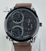 FOSSIL 3 TIME ZONE WATCH 3In one watch with original leather straps.