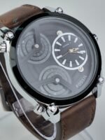 FOSSIL 3 TIME ZONE WATCH 3In one watch with original leather straps.