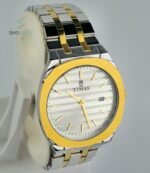 TIMAS ULTRA SLIM STAINLESS STEEL CHAIN WATCH FOR MEN.