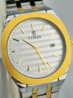 TIMAS ULTRA SLIM STAINLESS STEEL CHAIN WATCH FOR MEN.