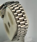 RLX DATE JUST OYESTER PERPETUAL SILVER WATCH.