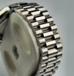 RLX DATE JUST OYESTER PERPETUAL SILVER WATCH.
