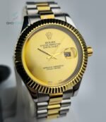 RLX Date Just Gold Silver Men's Watch.