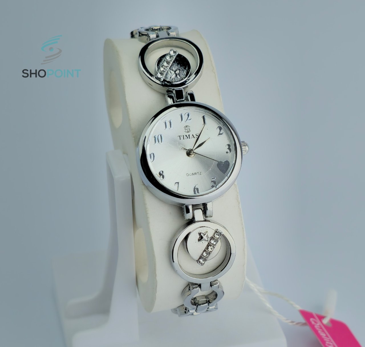 TIMAS Ladies Silver Watch - Image 2