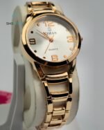 TIMAS Women Rose-Gold Stainless Steel Chain watch