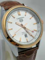 TH Twin Time Stainless Steel Men's Watch
