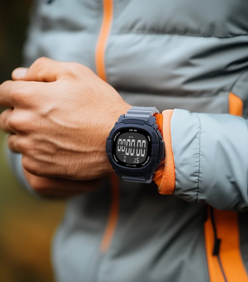 BNMI Waterproof Outdoor Sports Watch for Men Shockproof Digital LED Multifunctional Electronic Watch Military Wristwatch - Image 2