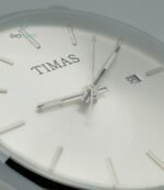 TIMAS Silver Dial Men’s Watch – Stylish Stainless Steel Case with Date Display