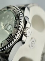 Rlx  Rotating Bezel Watch with Heavy Stainless Steel Chain