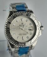 Rlx  Rotating Bezel Watch with Heavy Stainless Steel Chain