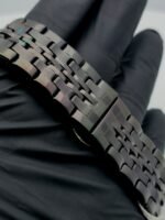 BW Premium Black Analog Stainless Steel Chain Watch for Men with Strong Butterfly Lock.