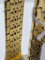 BW Premium Golden Analog Stainless Steel Chain Watch for Men with Strong Butterfly Lock.