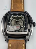Premium Tubular Skeleton Dial Analogue Watch – Waterproof Leather Strap Luxury Watch with Luminous Dial