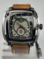 Premium Tubular Skeleton Dial Analogue Watch – Waterproof Leather Strap Luxury Watch with Luminous Dial