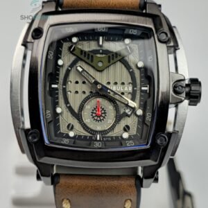 Premium Tubular Skeleton Dial Analogue Watch – Waterproof Leather Strap Luxury Watch with Luminous Dial