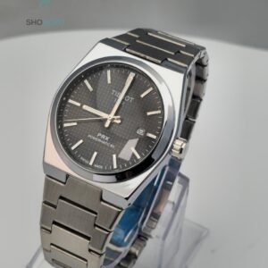 Tissot PRX 1854 Premium black silver Stainless Steel Watch – Waterproof Classic Luxury Watch with Date Function