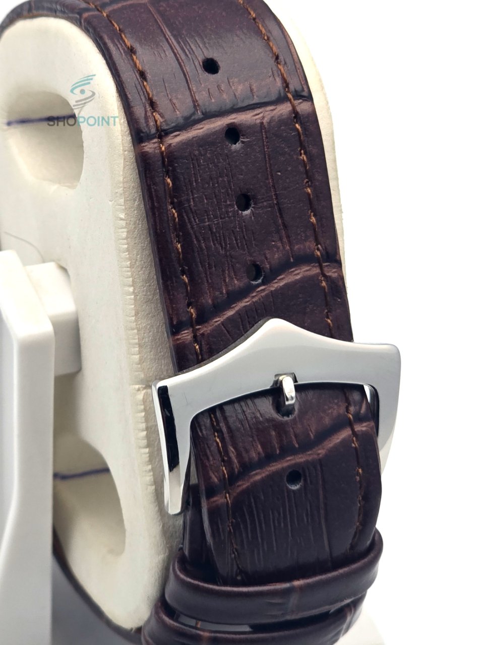Luxury Tank Style Leather Brown Strap Men’s Watch – Classic Roman Dial Design - Image 8