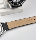 BW Dual Watch Black Dial Men's Leather Strap Analog Wrist Watch